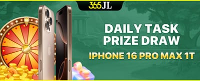 Daily Task Prize Draw: iPhone 16 Pro Max promotional banner